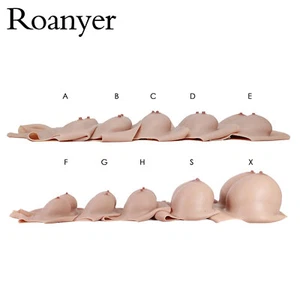 Roanyer Silicone Fake Boobs big Breast Forms Crossdresser B-Z Cup Transgender - Picture 1 of 13