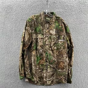 Gander Mountain Camo Shirt Mens Large Long Sleeve Button-Down Realtree Scentcore - Picture 1 of 10
