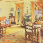 1934 Armstrong Linoleum Yellow tile kitchen home design photo art decor print ad