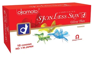 Okamoto Skinless Skin Condoms For Men - Ultra Thin FREE SHIPPING (1 Pack) - Picture 1 of 1
