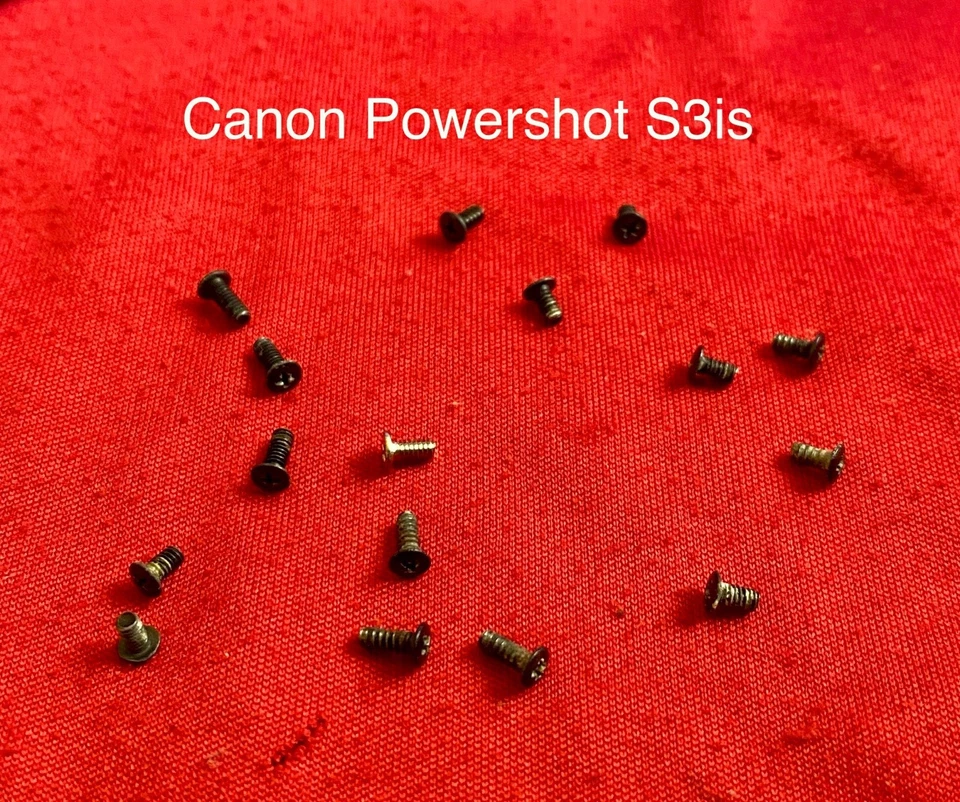 Replacement Repair Parts - Canon Powershot S3 IS Camera Body Screws (16 pcs) - Image 1 of 1
