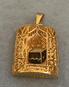COLGANTE VINTAGE ORO 21 KT JOYERÍA ORIENTE MEDIO ESMALTADA 9,8 GRAMOS - Imagen 1 de 11