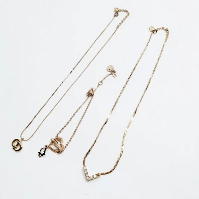 SIN TARIFA Pulsera Dior Collar 3 Set Metal Dorado 4606583 Foto 1 de 4