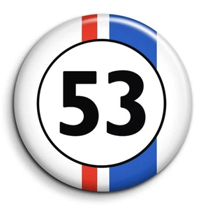 Coccinelle 53 Amour de Coccinelle Herbie Choupette- Badge 38mm Button Pin - Imagen 1 de 5