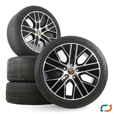 Original Porsche Taycan Turbo Aero Winterräder Winterreifen 20 Zoll Felgen RDKS - Bild 1 von 4