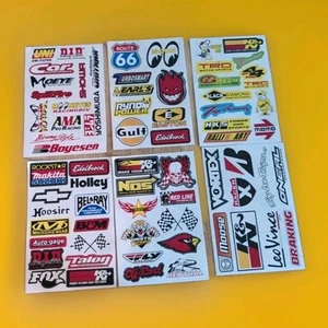 6 xVinyl Emblem Decals Racing Bike Sticker Bike Motorcycle Yamaha 84 Stickers - Picture 1 of 10