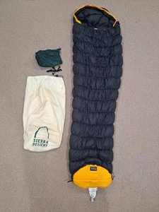 Sierra Designs Moonlight 775 Powerfill Goose Down 20* Sleeping Bag w/sacks EUC - Picture 1 of 16