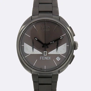 Fendi F215716400 Momento Bucks Grey Metal Chronograph Men's Watch - Picture 1 of 5