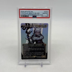 2025 MTG Final Fantasy Borderless Foil #0207 Y'shtola Night's Blessed PSA 10! - Picture 1 of 6
