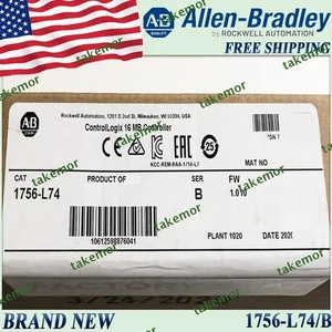 Original Sealed AB 1756-L74/B ControlLogix 1756L74 SerB FreeShip 1756 L74 1PC US - Picture 1 of 8