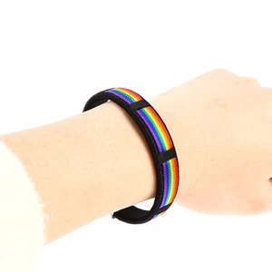 Rainbow Lesbians Gays Bisexuals Transgender Bracelets for Women Girls Pride TQ* - Picture 1 of 12