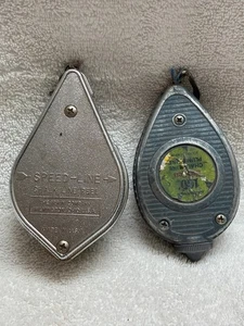 2 carretes vintage de línea de tiza / Cirlum Bobs línea estrecha y ?  Hecho en USA!   DD2 - Imagen 1 de 4