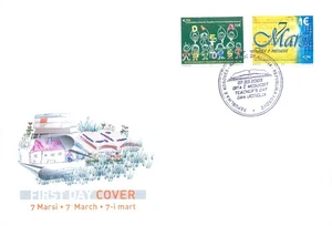 13. FDC Kosovo 2008 Día del Maestro - Imagen 1 de 2