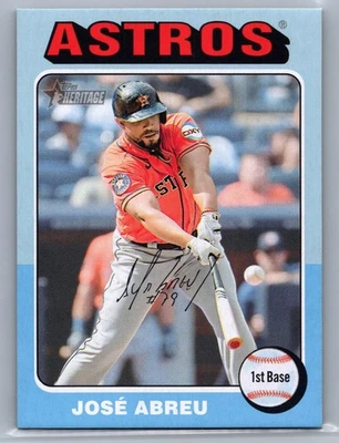 José Abreu 2024 Topps Heritage Mini Light Blue Border /25 #220 - Image 1 of 2
