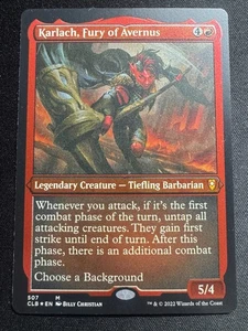 MTG Karlach, Fury of Avernus FOIL ETCHED Commander Legends Baldur's Gate 507 NM - Picture 1 of 8