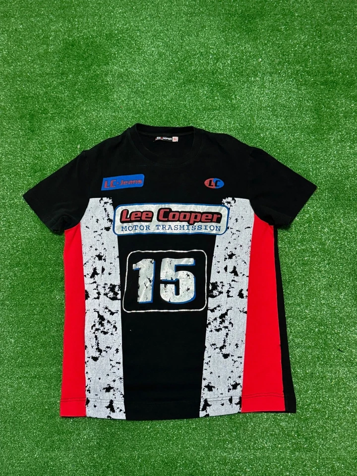 Camiseta LEE COOPER Para Hombre MEDIANA Denim Negra Manga Corta De Colección Foto 1 de 1