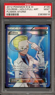 Pokemon Colress Plasma Storm Full Art #135 PSA 9 Mint - Image 1 of 2