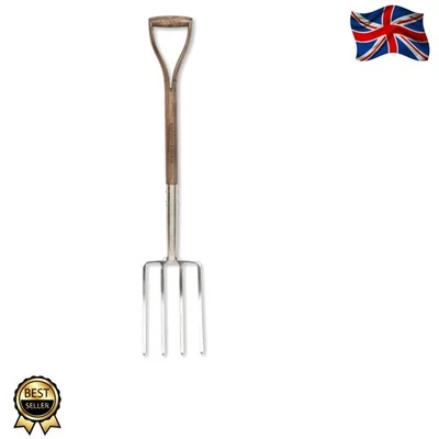 Lightweight 4550DF Stainless Steel Digging Fork - Perfect for Soil Preparation - Image 1 of 4