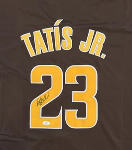 Camiseta de béisbol firmada por Fernando Tatis Jr de los Padres de San Diego🤎 ¡Certificado JSA! - Imagen 1 de 5