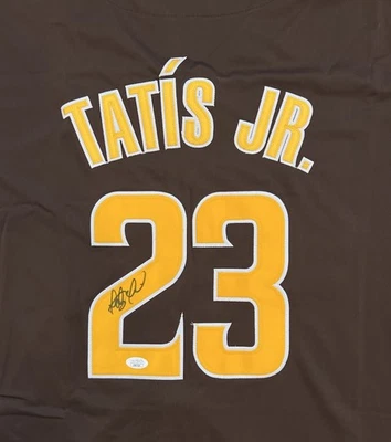 Fernando Tatis Jr Signed San Diego Padres Baseball Jersey🤎 JSA Certificate! - Image 1 of 4