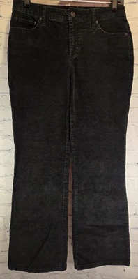 St Johns Bay Pana Negra Pierna Ancha Talla 8 Petite Foto 1 de 4