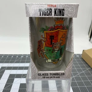 Netflix Tiger King Glass Tumbler Pint Glass 16 Oz - Picture 1 of 9
