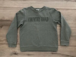 Pre-Owned Country Road Teen Khaki Leopard Print Sweat Size 14 - Picture 1 of 2