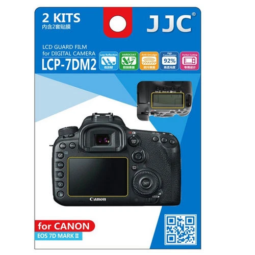 JJC LCP-7DM2  polycarbonate LCD Film Screen Protector Canon 7D II 7DII - Image 1 of 1