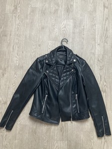 Lipsy Faux Leather Outer Shell Black 