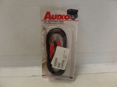 Recoton Stereo RCA Cable Audio 6 ft Male AC211 New Package - Image 1 of 3