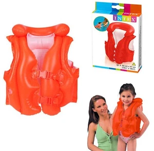 Intex Schwimmweste Deluxe - Aufblasbare Schwimmhilfe Kinder-Schwimmweste Orange - Bild 1 von 4