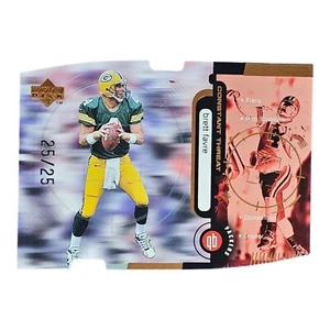 1998 Upper Deck Constant Threat Quantum Bronze #CT4 Brett Favre SP #'d 25/25 - Picture 1 of 2
