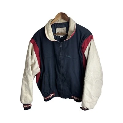 Chaqueta Bomber Vintage Años 90’s Cripple Creek Hombre’s Azteca Suroeste Talla XL Foto 1 de 4