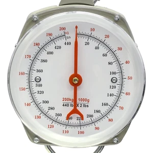 440Lb/200Kg. Big Game Scale,Large Capacity Hanging Spring Dial Weight Scale with - Picture 1 of 12
