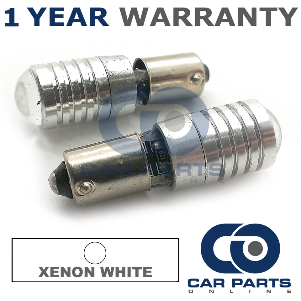 2X XENON WHITE 6000K BAX9S H6W 434 SIDELIGHT SUPER BRIGHT CREE LED BULBS CANBUS - Image 1 of 1