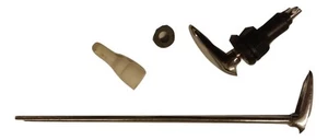 LAMBRETTA CHROM KRAFTSTOFF BENZIN WASSERHAHN HEBEL DOKE KAPPE GEHÄUSE ABDECKUNG GP LI TV SX 4 STCK.  - Bild 1 von 3