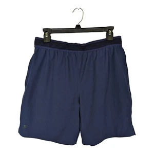 Fabletics Mens Medium Blue Fundamental Unlined Shorts Performance Gym 6" Inseam - Picture 1 of 3