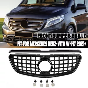 Front Grille Racing Hood Grill For Mercedes Benz W447 Metris 2021-2023 GT Style - Bild 1 von 13