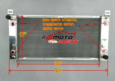 34 英寸核心 CU2370 铝散热器 适用于凯迪拉克凯雷德 ESV 6.2L V8 2007-2014 — 第 1/4 张图片