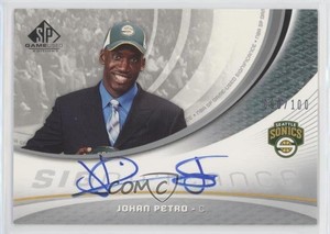 2005 SP Game Used Edition SIGnificance /100 Johan Petro #SIG-JP Rookie Auto RC