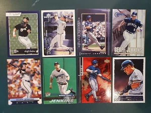 GEOFF JENKINS - Lot of (8) DIFFERENT CARDS - Topps Fleer 2000-2002 BREWERS - Picture 1 of 1