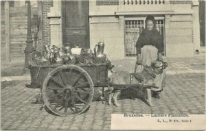C.P.A / THÈME / ATTELAGE DE CHIENS / BRUXELLES / LAITIÈRE FLAMANDE - Imagen 1 de 1