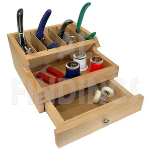 Wooden rack for plier file watch parts storage organiser drawer jewellery tool A - Picture 1 of 4