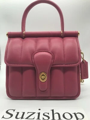 Coach Originals Willis Rouge rojo mango superior 18 con acolchado estilo C3844 Foto 1 de 4