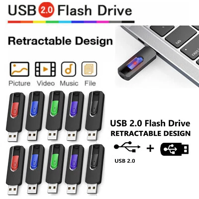 10 Pack USB Stick Flash Drives Thumb Drive Data Storage Jump Drive Memory Stick - Image 1 of 4