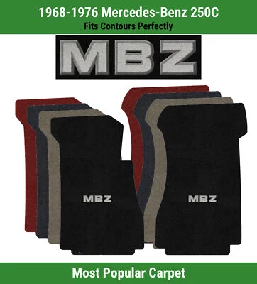 Alfombrillas delanteras Lloyd Ultimat para Mercedes-Benz 250C 68-76 con apliques MBZ Foto 1 de 4