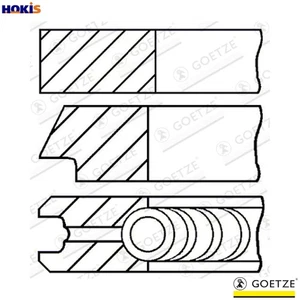 4x PISTON RING KIT 08-436506-00 FOR 198A5.000/A8.000/A9.000 A20DTC/20DTJ 2.0L - Picture 1 of 11