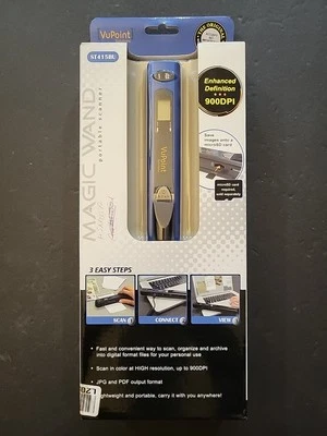 VuPoint Magic Wand PDS-ST415BU Handheld Portable Scanner & Case NEW NIP - Image 1 of 4