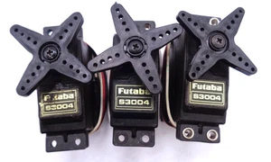 Futaba S3004 SERVOS GOOD CONDITION TESTED WORKING FINE QUANTITY OF 3 WITH MOUNTS - Picture 1 of 2