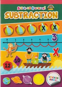 Stick-to Learning! - SUBTRACTION Sticker Activity Educational Book Sing-A Long - Picture 1 of 6